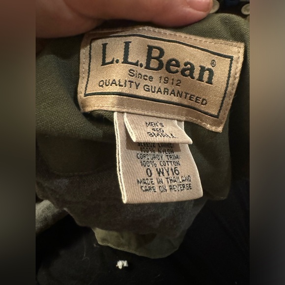 LL Bean Barn Jacket Olive Green Men’s Small - Picture 2 of 14
